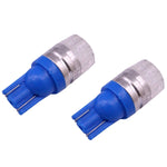 2 PZ T10 1.5W 60LM 1 LED Luce di stop LED COB blu scuro per veicoli, DC12V
