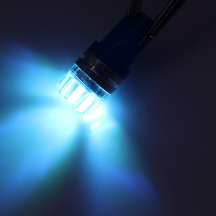 2 PZ T10 1.5W 60LM 1 LED Luce di stop LED COB blu scuro per veicoli, DC12V