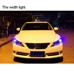2 PZ T10 1.5W 60LM 1 LED Luce di stop LED COB blu scuro per veicoli, DC12V