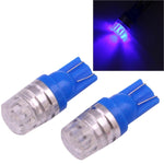 2 PZ T10 1.5W 60LM 1 LED Luce di stop LED COB blu scuro per veicoli, DC12V