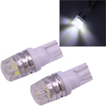 2 PZ T10 1.5W 60LM 1 LED Luce di stop LED COB blu scuro per veicoli, DC12V