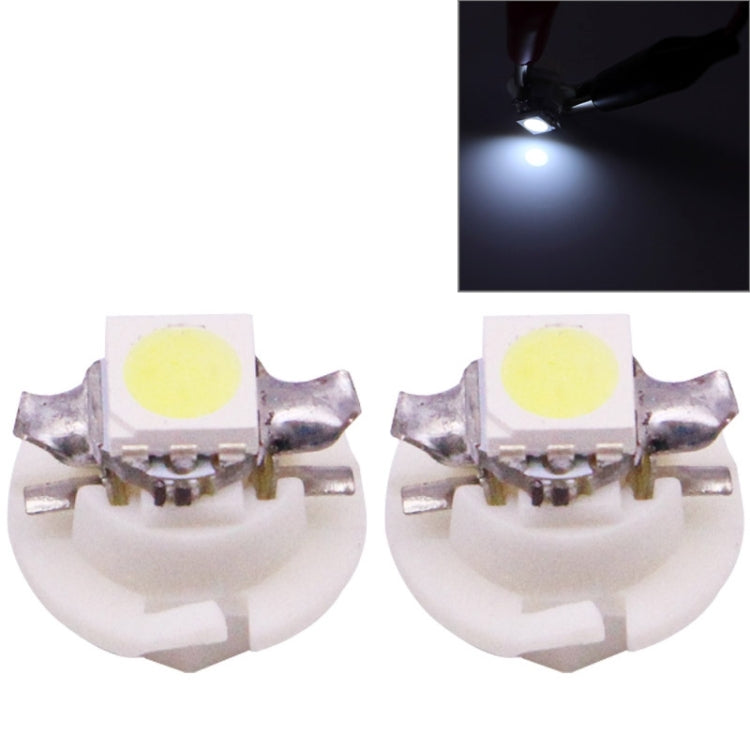 2 PZ B8.4 0.2W 12LM 1 LED SMD 5050 Lampadina LED per strumenti Cruscotto per veicoli, DC 12V, 0.2W B8.4