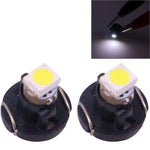 2 PZ T3 Luce Bianca 0.1W 5LM 1 LED SMD 3528 Lampadina LED per strumenti Cruscotto Luce per Veicoli, DC 12V, T3 0.1W