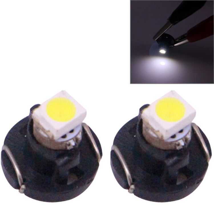 2 PZ T3 Luce Bianca 0.1W 5LM 1 LED SMD 3528 Lampadina LED per strumenti Cruscotto Luce per Veicoli, DC 12V, T3 0.1W