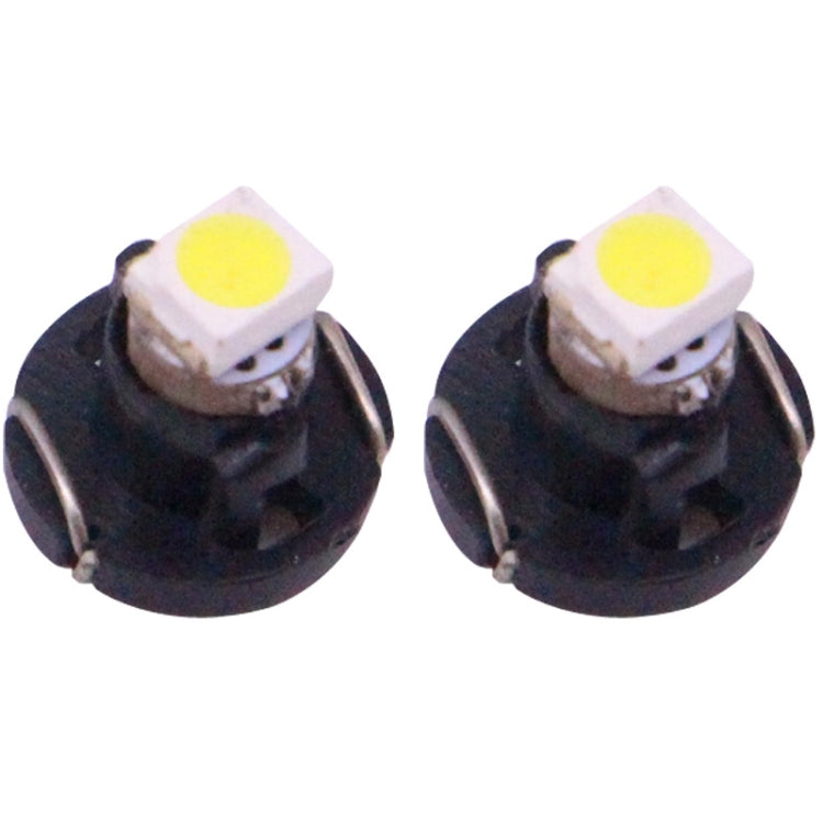 2 PZ T3 Luce Bianca 0.1W 5LM 1 LED SMD 3528 Lampadina LED per strumenti Cruscotto Luce per Veicoli, DC 12V, T3 0.1W
