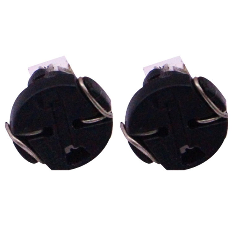 2 PZ T3 Luce Bianca 0.1W 5LM 1 LED SMD 3528 Lampadina LED per strumenti Cruscotto Luce per Veicoli, DC 12V, T3 0.1W