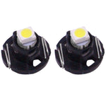 2 PZ T4.2 Luce bianca 0,1 W 5LM 1 LED SMD 3528 Lampadina LED per strumenti Cruscotto per veicoli, DC 12V, 0.1W T4.2