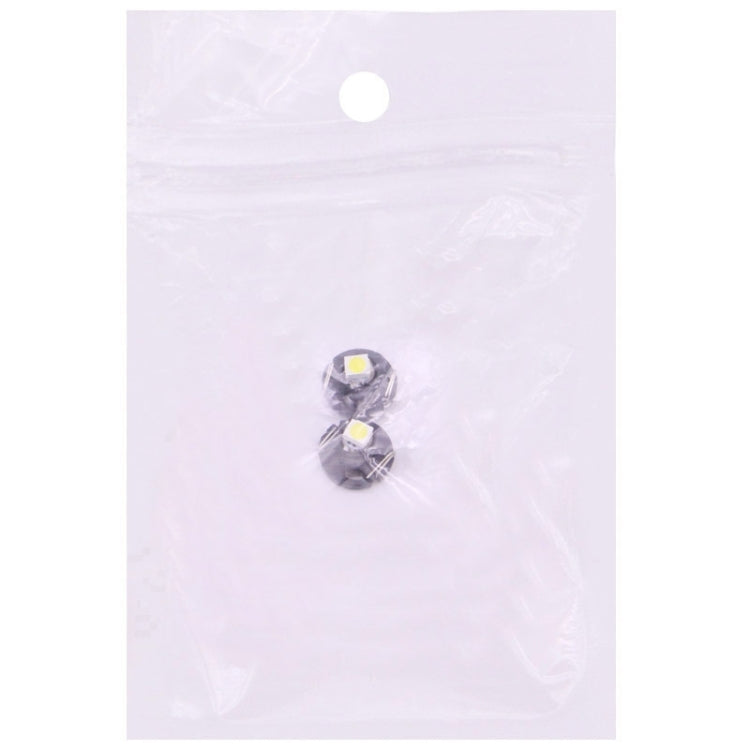 2 PZ T4.2 Luce bianca 0,1 W 5LM 1 LED SMD 3528 Lampadina LED per strumenti Cruscotto per veicoli, DC 12V, 0.1W T4.2