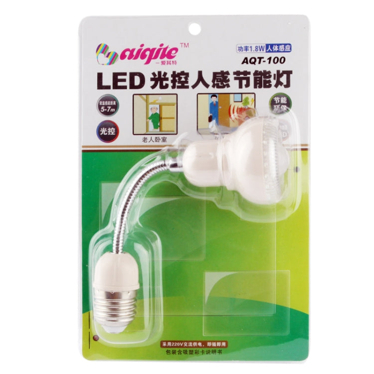 Luce notturna LED E27 1,8W con sensore movimento