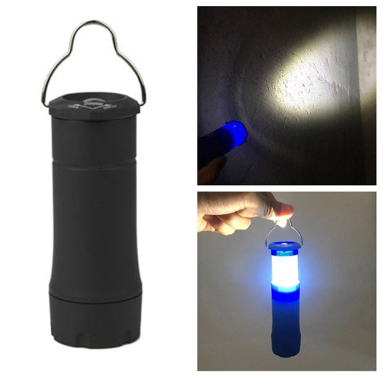 Torcia LED telescopica in alluminio con clip 3W