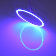 110mm 5W 180LM Angel Eyes Circles Faro per auto COB Luci LED per veicoli, DC 12-24V, 110mm  Blue Light, 110mm  White Light