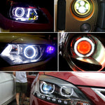 60mm 5W 180LM Angel Eyes Circles Faro per auto COB Luci LED per veicoli, DC 12-24V, 60mm Blue Light, 60mm White Light