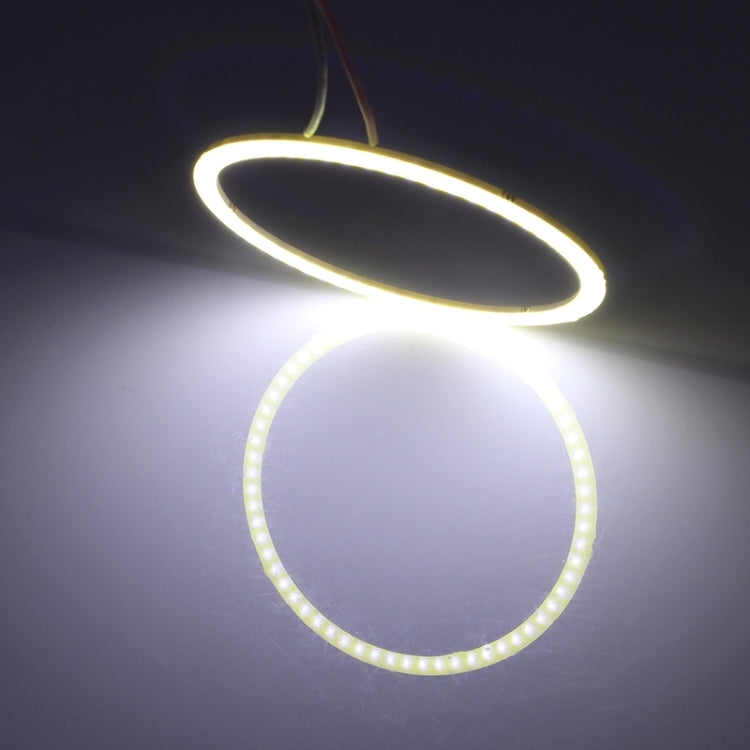 60mm 5W 180LM Angel Eyes Circles Faro per auto COB Luci LED per veicoli, DC 12-24V, 60mm Blue Light, 60mm White Light