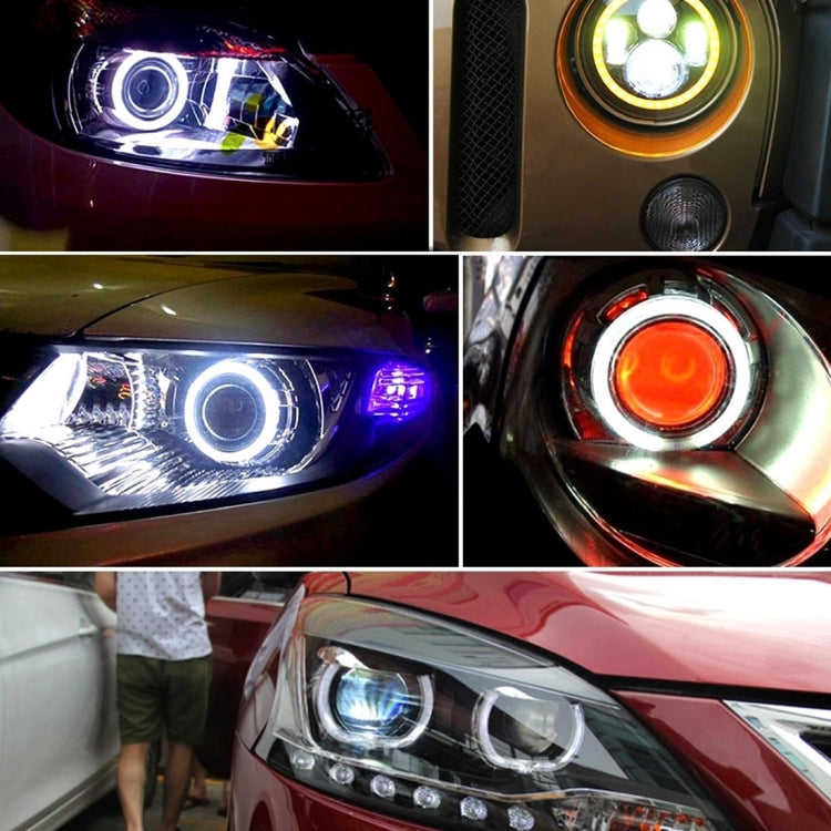 90mm 5W 180LM Angel Eyes Circles Faro per auto COB Luci LED per veicoli, DC 12-24V, 90mm Blue Light, 90mm  White Light, 90mm Pink Light, 90mm Green Light, 90mm Red Light