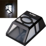 Lampada solare da parete con 2 LED per esterni
