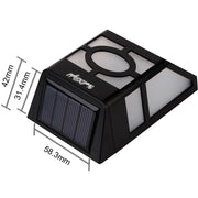 Lampada solare da parete con 2 LED per esterni