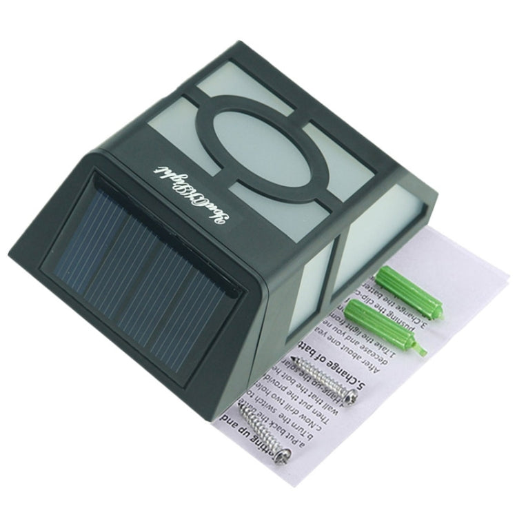 Lampada solare da parete con 2 LED per esterni