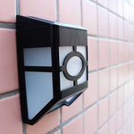 Lampada solare da parete con 2 LED per esterni