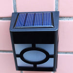 Lampada solare da parete con 2 LED per esterni