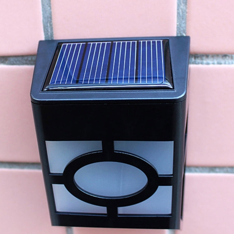 Lampada solare da parete con 2 LED per esterni