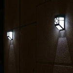 Lampada solare da parete con 2 LED per esterni
