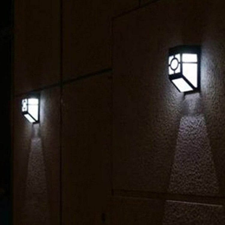 Lampada solare da parete con 2 LED per esterni