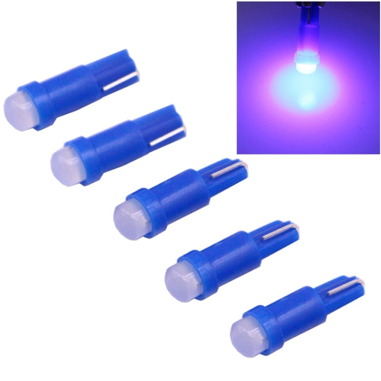 5 PZ T5 0,5 W 20LM 1 LED COB LED Lampadina per strumenti Cruscotto per veicoli, DC 12V