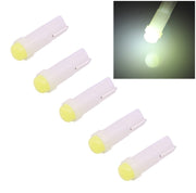 5 PZ T5 0,5 W 20LM 1 LED COB LED Lampadina per strumenti Cruscotto per veicoli, DC 12V