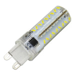 Lampadina a mais in silicone dimmerabile G9 5W 450LM 72 LED SMD 3014, CA 220V (luce bianca calda), AC 220V
