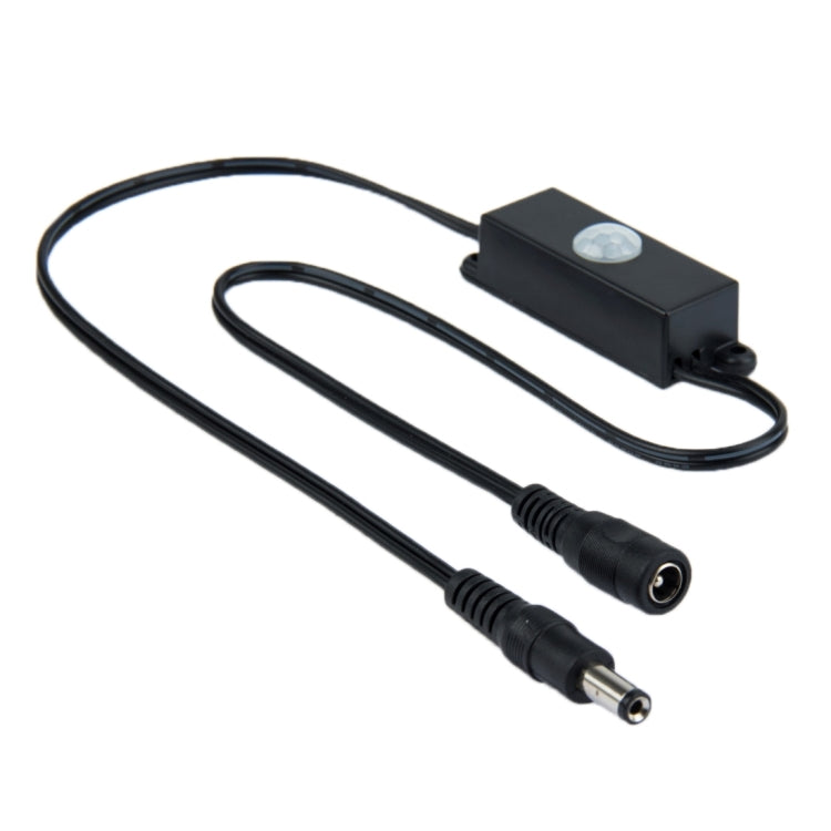 TDL-2024 Connettore LED interruttore sensore PIR con adattatore maschio e femmina DC 5,5 x 2,1 mm per striscia LED