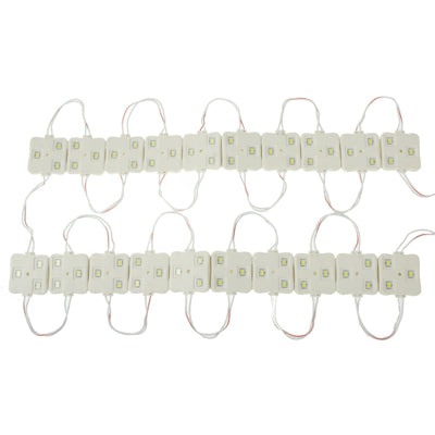 20 LED SMD 5630 a luce bianca a 3 LED, CC 12 V