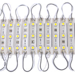 20 LED SMD 5050 a 3 LED a luce bianca calda, CC 12V