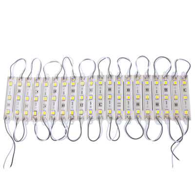 20 LED SMD 5050 a 3 LED a luce bianca calda, CC 12V