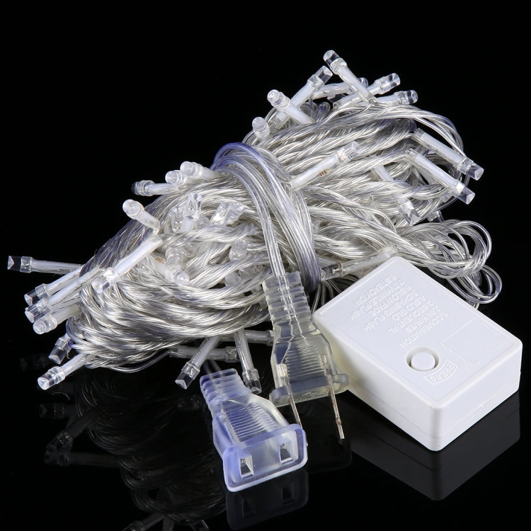 100 LED con giunto terminale e controller a 8 modalità di visualizzazione per feste di Natale, CA 110 V, spina americana, 100 LEDs AC 110V(Colorful Light), 100 LEDs AC 110V(White Light), 100 LEDs AC 110V(Red Light)                                      ...