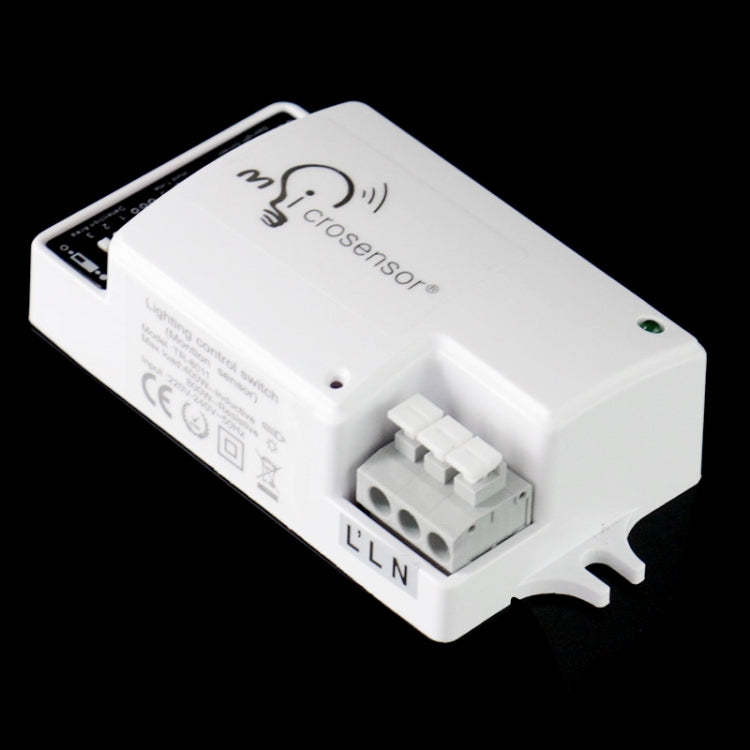 TR-8011 AC 220-240V Sensore di controllo della luce Interruttore DIP automatico della luce, Campo di rilevamento: 10 m