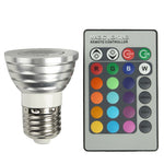Lampadina LED Flash E27 3W RGB con telecomando, CA 85-265 V, flusso luminoso: 240-270 lm