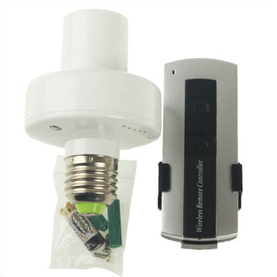 Lampada per telecomando wireless E27, telecomando a 360 gradi (gamma completa).