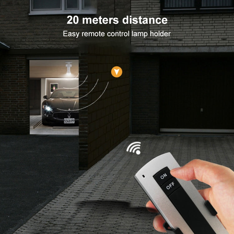 Set portalampade con telecomando wireless E27 con telecomando