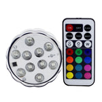 Lampada subacquea LED 10 luci con telecomando