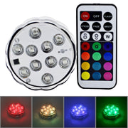 Lampada subacquea LED 10 luci con telecomando