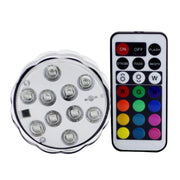 Lampada subacquea LED 10 luci con telecomando