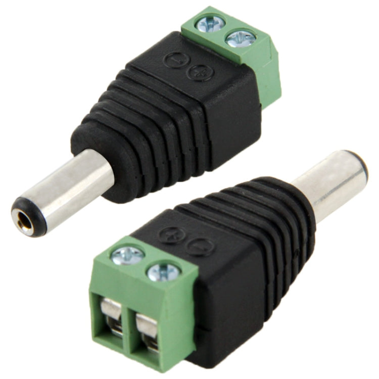 Jack maschio di alimentazione CC da 5,5 x 2,1 mm a connettore a vite a 2 conduttori per controller luce LED