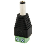 Jack maschio di alimentazione CC da 5,5 x 2,1 mm a connettore a vite a 2 conduttori per controller luce LED