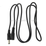 Cavo connettore da cilindro femmina a cilindro maschio da 5,5 x 2,1 mm per controller luci LED, lunghezza: 3 m (nero)