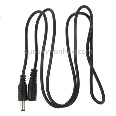 Cavo connettore da cilindro femmina a cilindro maschio da 5,5 x 2,1 mm per controller luci LED, lunghezza: 3 m (nero)