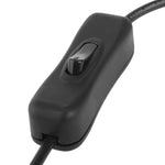 Connettore cavo di alimentazione CC da 5,5 x 2,1 mm femmina a 2x maschio con interruttore per striscia LED, lunghezza: 30 cm