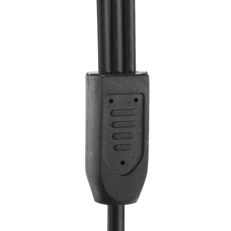 Connettore cavo di alimentazione CC femmina da 5,5 x 2,1 mm a 3 maschi con interruttore per striscia LED, lunghezza: 30 cm