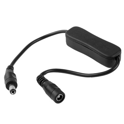 Spina di alimentazione CC da 5,5 x 2,1 mm Cavo connettore di prolunga maschio-femmina con interruttore ON/OFF, lunghezza: 30 cm