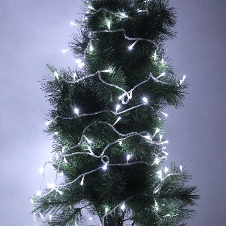 Per la festa di Natale, 100 LED a luce bianca, con controller a 8 funzioni, 220 V, presa UK