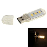 Lampada USB a 3 LED SMD 5630 luce bianca e verde